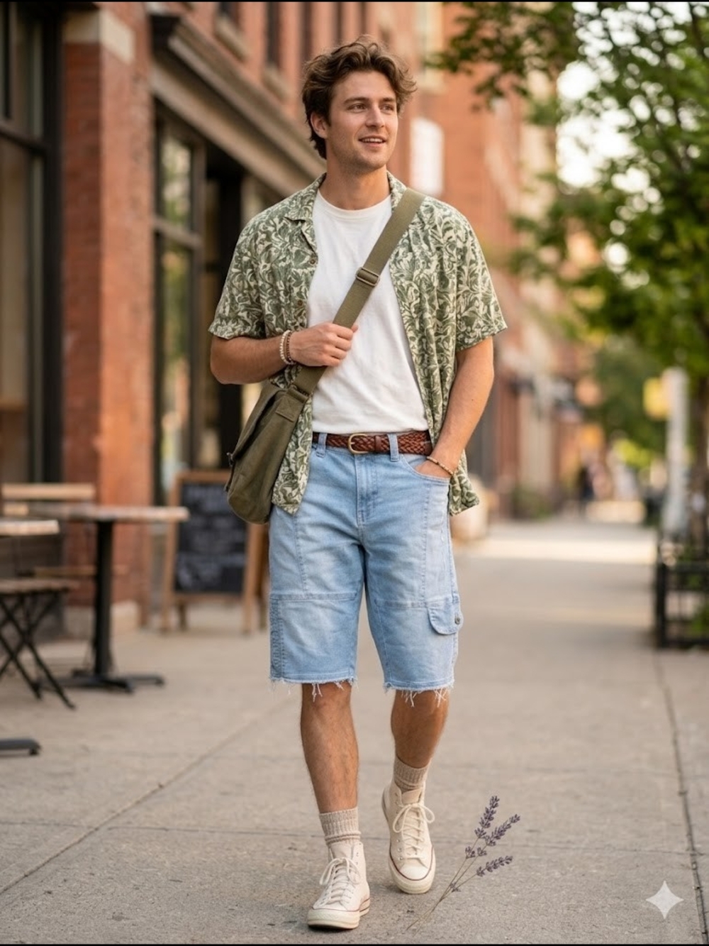 Jeaniologie Distressed Cargo Denim Shorts